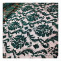 jersey knit fabric green burnout velvet fabric velvet fabric for clothes